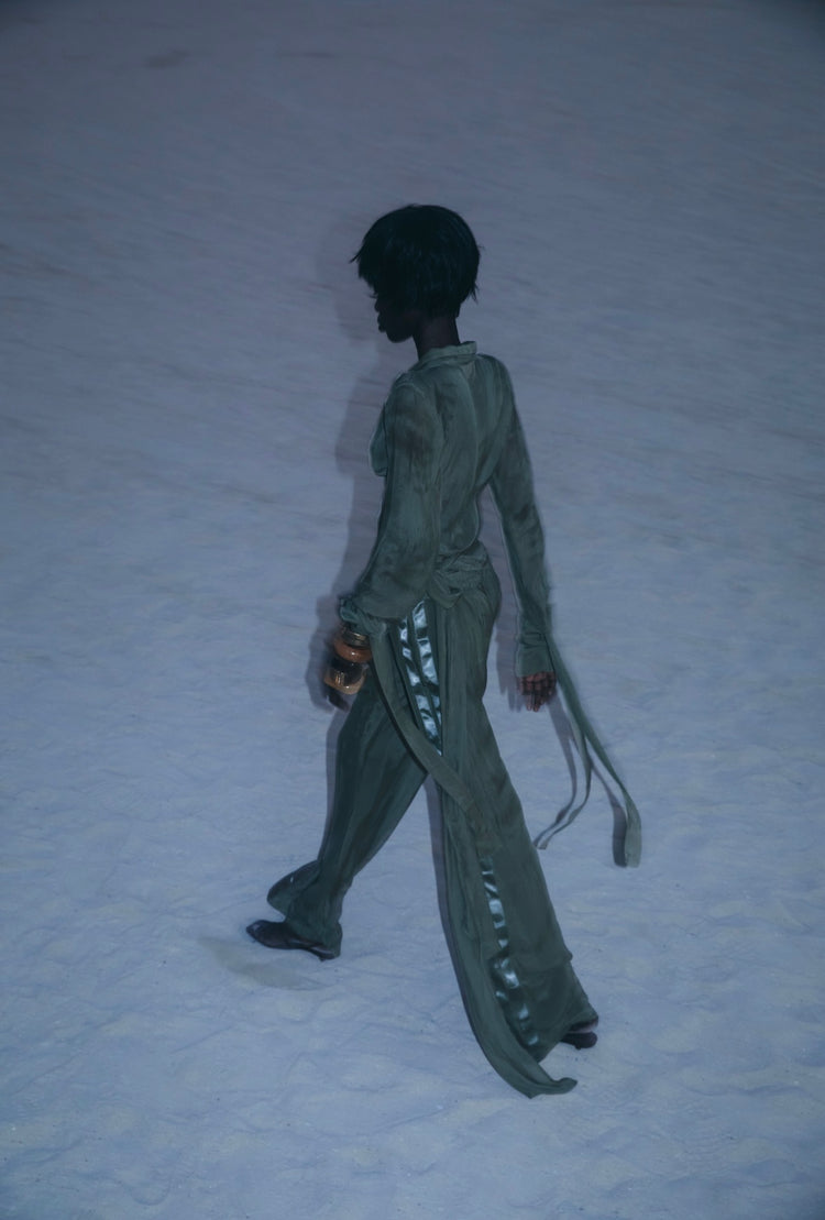 Romeo sage trousers