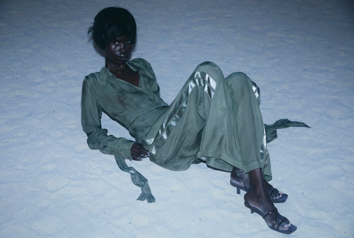 Romeo sage trousers