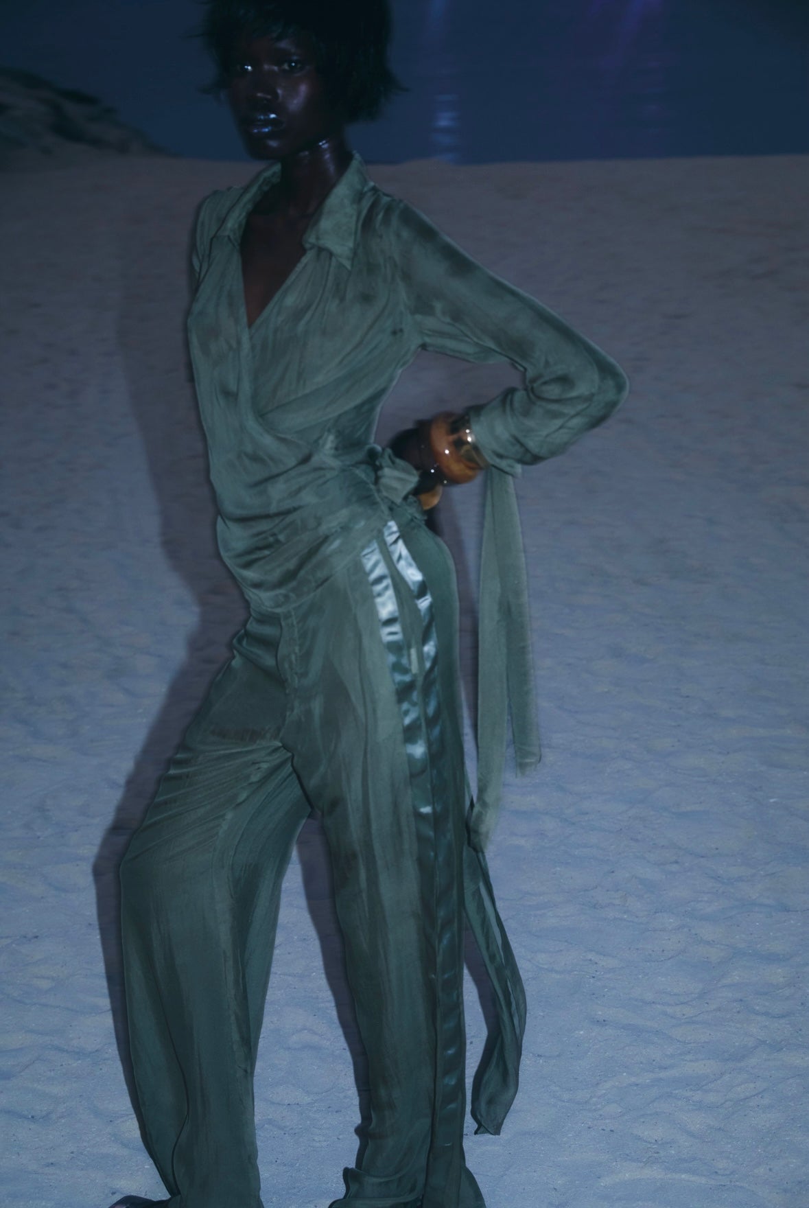 Romeo sage trousers