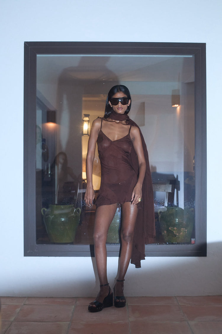 Bamba dress brown