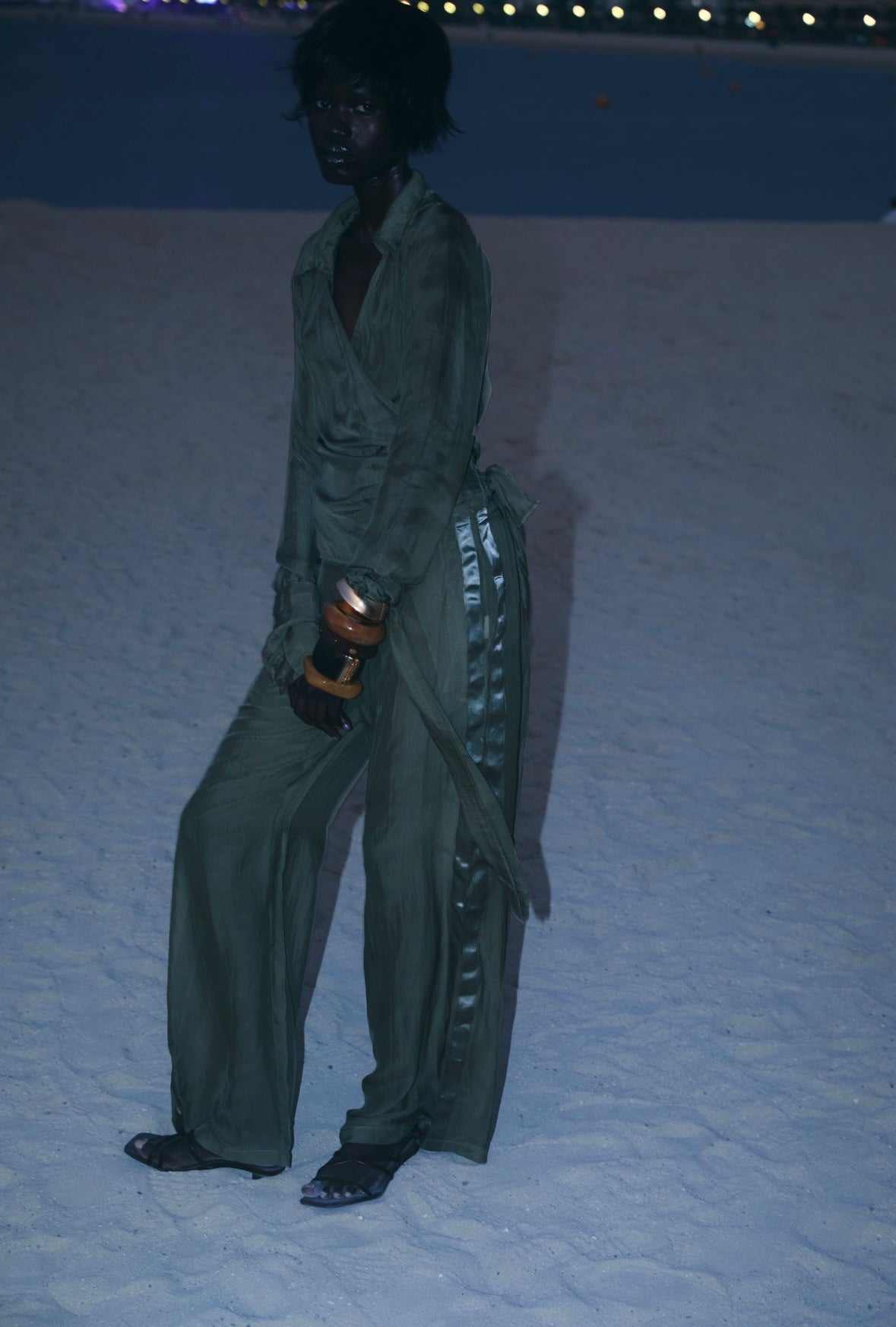 Romeo sage trousers