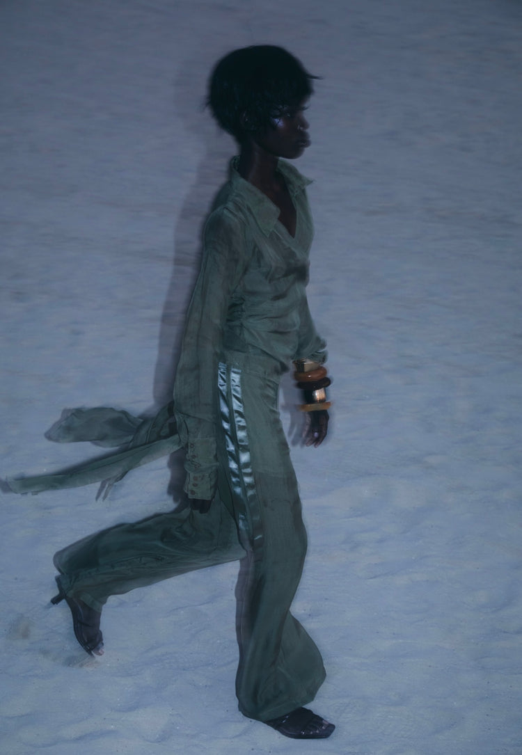 Romeo sage trousers