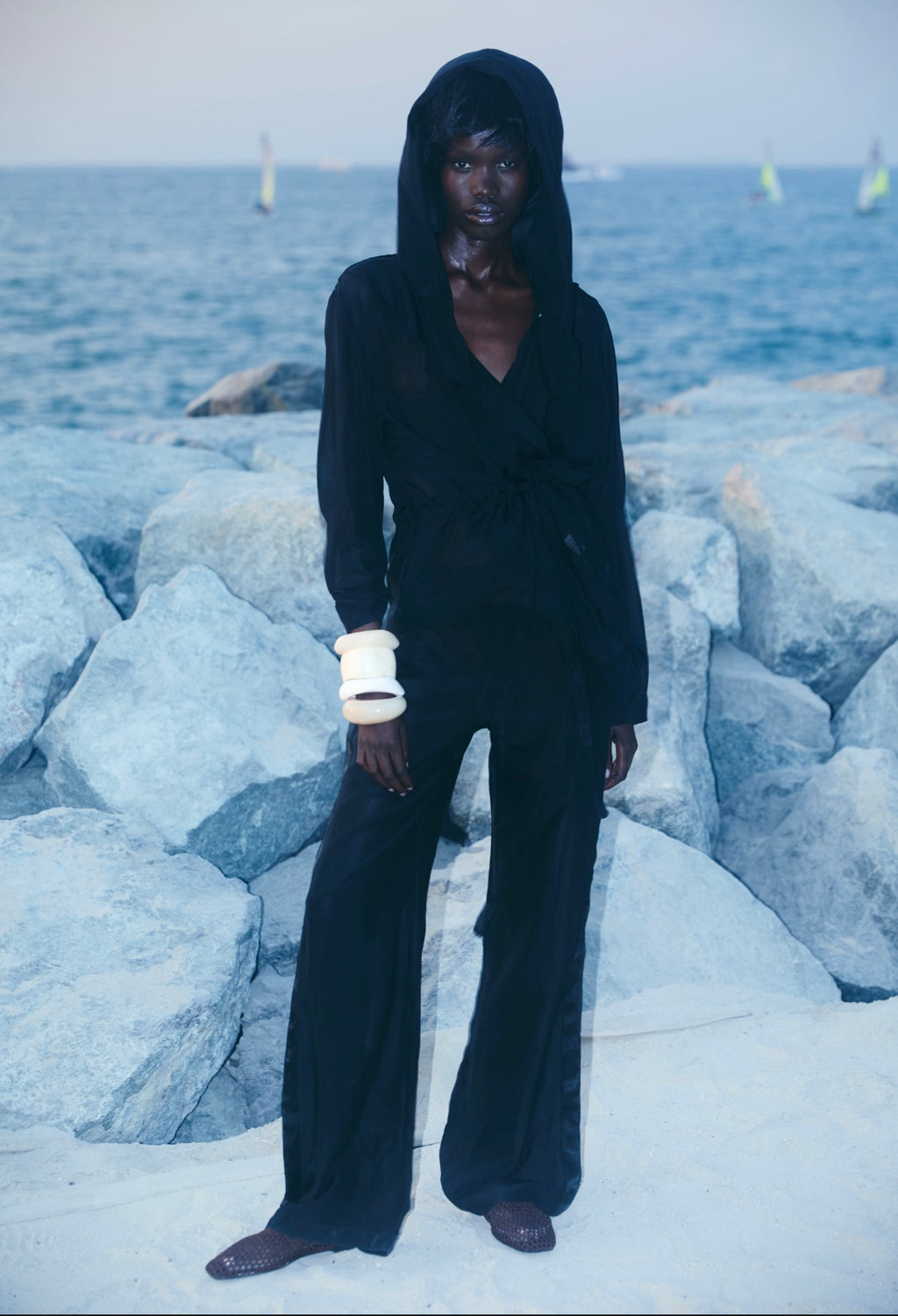 Romeo black trousers