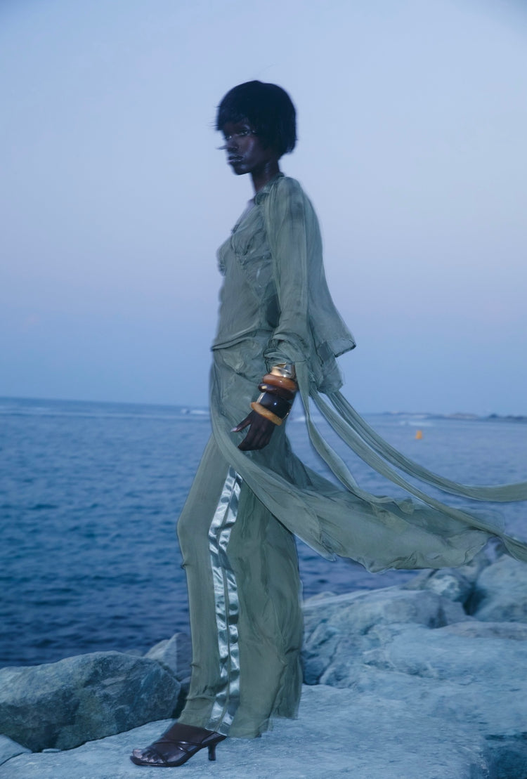 Romeo sage trousers